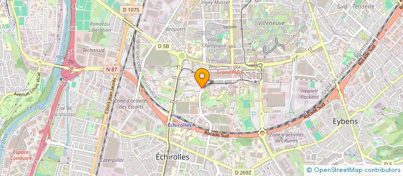 localisation de l'entreprise AMS MULTISERVICES  ECHIROLLES