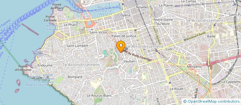 localisation de l'entreprise AMS PATRIMONIO  MARSEILLE