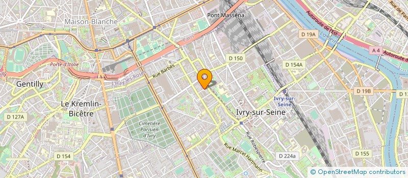 localisation de l'entreprise AMS PRINT  IVRY-SUR-SEINE