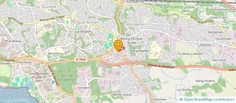 localisation de l'entreprise AMS-QUIMPER à QUIMPER