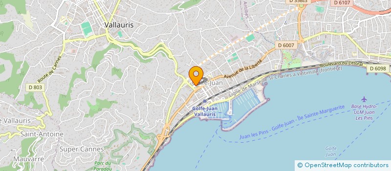 localisation de l'entreprise AMS RESINE  VALLAURIS