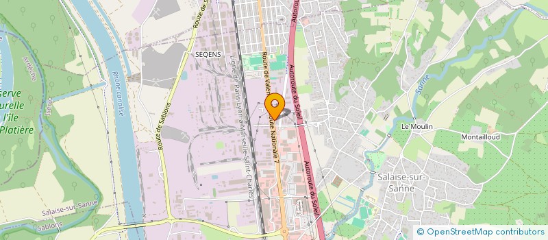 localisation de l'entreprise AMS-SALAISE  SALAISE-SUR-SANNE