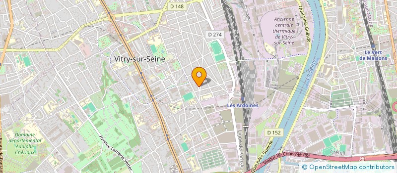 localisation de l'entreprise AMS SAS  VITRY-SUR-SEINE