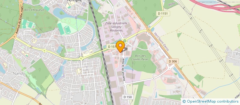 localisation de l'entreprise AMS-SAVIGNY LE TEMPLE  SAVIGNY-LE-TEMPLE