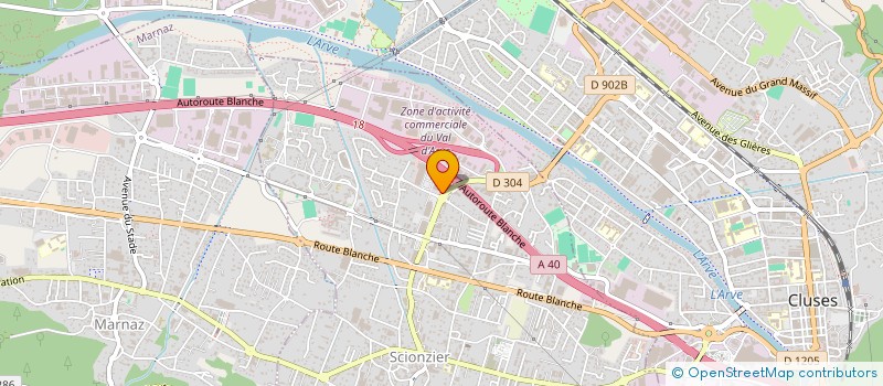 localisation de l'entreprise AMS-SCIONZIER à SCIONZIER