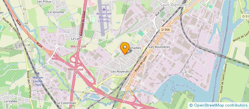 localisation de l'entreprise AMS SECURITES à MACON