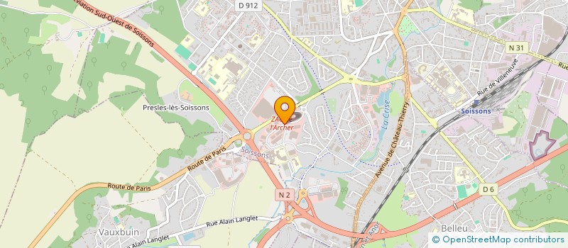 localisation de l'entreprise AMS-SOISSONS à SOISSONS