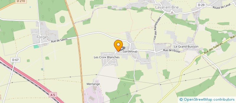 localisation de l'entreprise AMS TRANSPORT  SAINT-GERMAIN-LAVAL