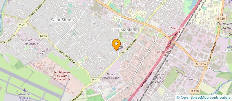 localisation de l'entreprise AMS TRANSPORT à TOULOUSE
