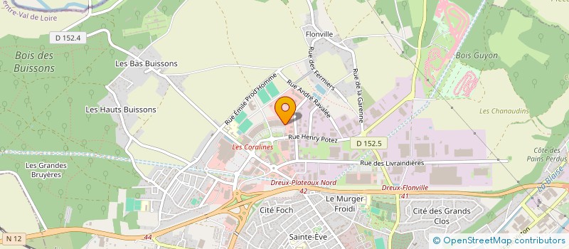 localisation de l'entreprise AMS-VERNOUILLET à DREUX
