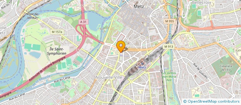 localisation de l'entreprise AMS VICTOR HUGO  METZ