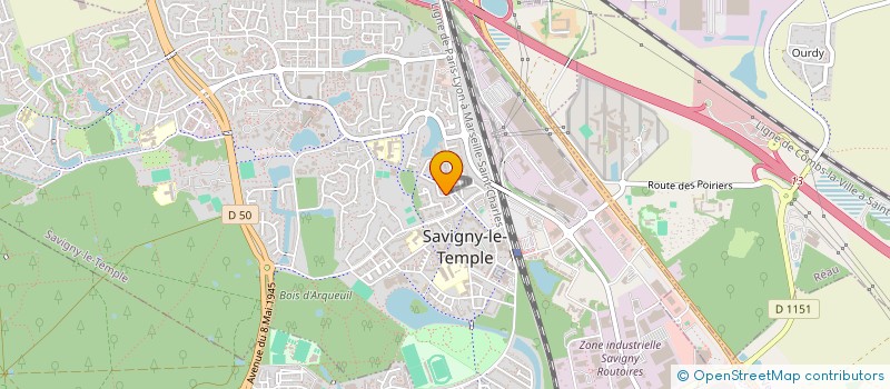 localisation de l'entreprise AMS ZOTRINI  SAVIGNY-LE-TEMPLE