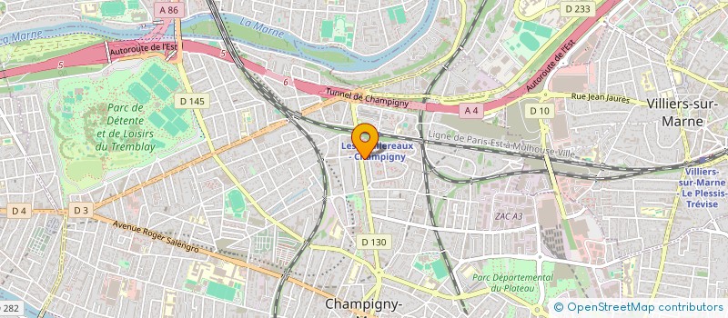 localisation de l'entreprise AMSA à CHAMPIGNY-SUR-MARNE
