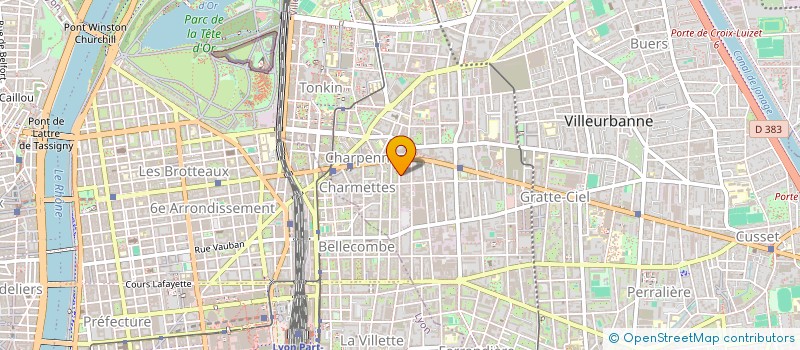 localisation de l'entreprise AMSD S.A.S.  VILLEURBANNE