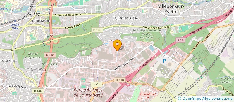 localisation de l'entreprise AMSECURITE ROUTIERE  VILLEBON-SUR-YVETTE