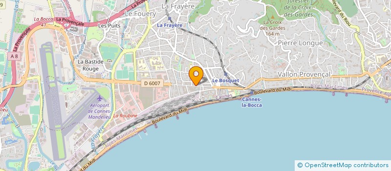 localisation de l'entreprise AMSELLEM ET YE à CANNES