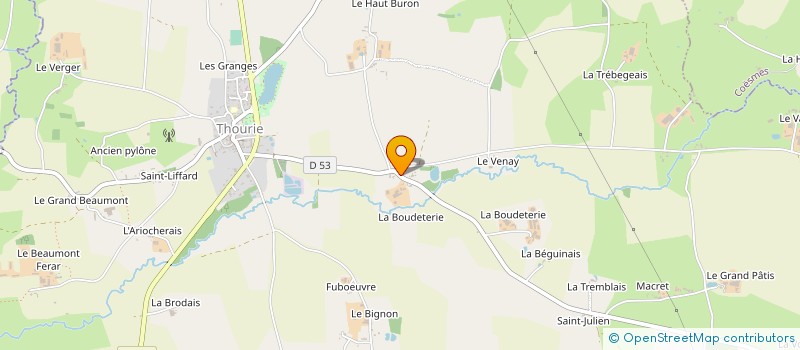 localisation de l'entreprise AMSJ  THOURIE