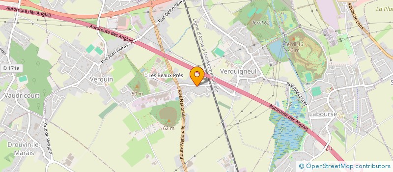 localisation de l'entreprise AMSL  VERQUIGNEUL