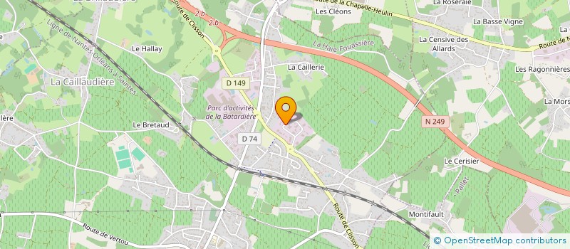 localisation de l'entreprise AMSL à LA HAIE-FOUASSIERE