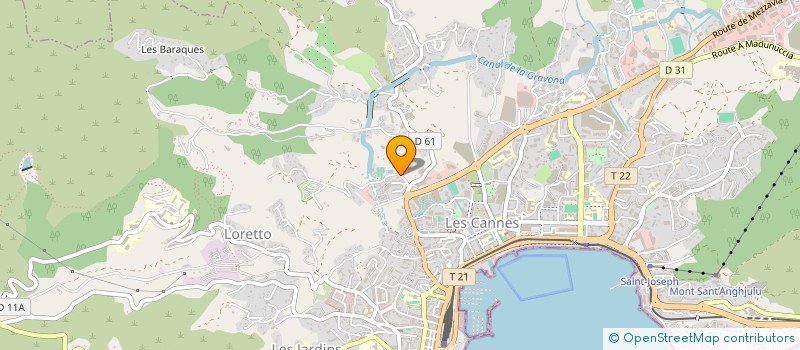 localisation de l'entreprise AMSN PATRIMONIU  AJACCIO