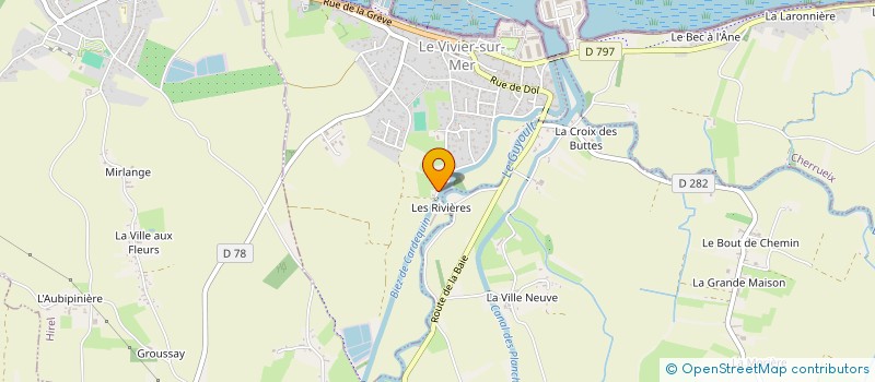 localisation de l'entreprise AMSO  LE VIVIER-SUR-MER