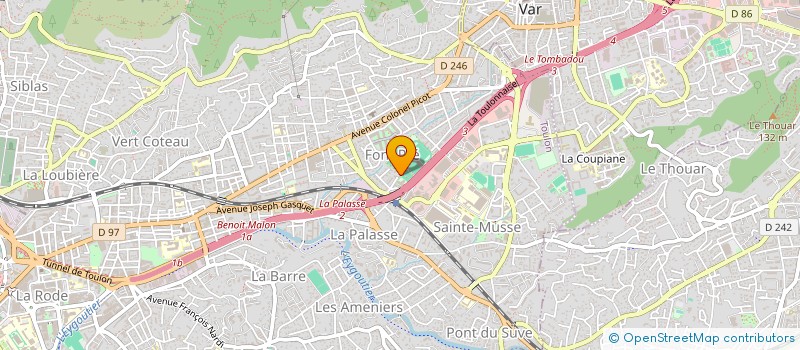 localisation de l'entreprise AMSOCLEAN  TOULON