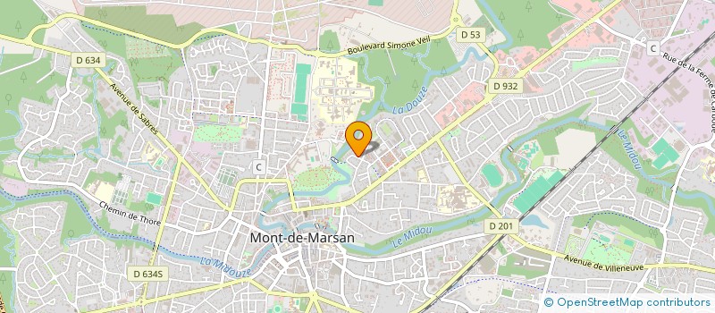 localisation de l'entreprise AMSODANSE  MONT-DE-MARSAN