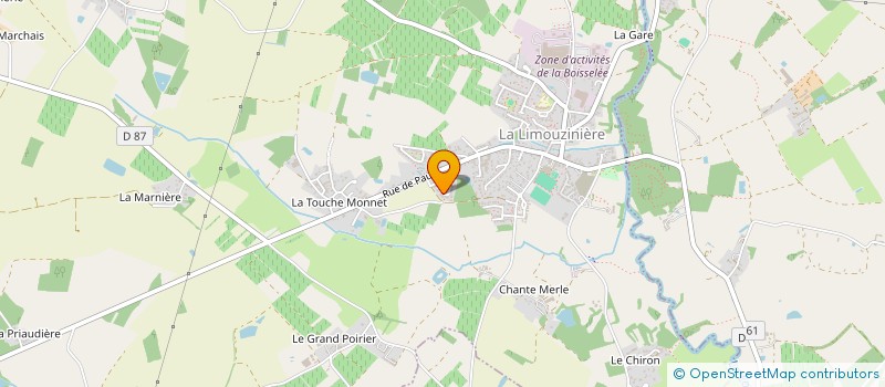 localisation de l'entreprise AMSOLUTION  LA LIMOUZINIERE