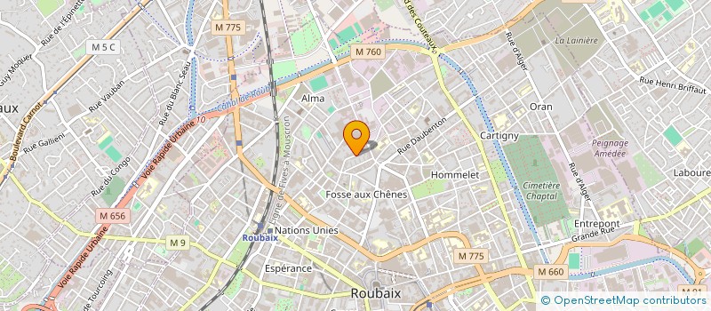 localisation de l'entreprise AMSOU SOLIDARITE  ROUBAIX