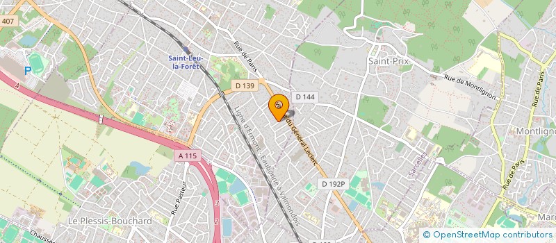 localisation de l'entreprise AMSR 95 à SAINT-LEU-LA-FORET