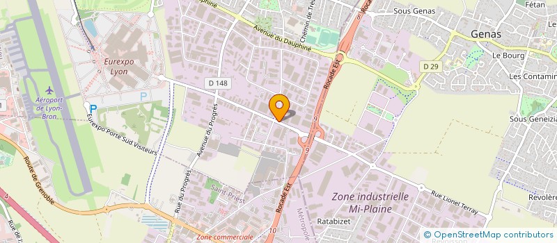 localisation de l'entreprise AMSTAR à CHASSIEU