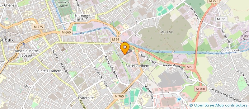 localisation de l'entreprise AMSTER  ROUBAIX