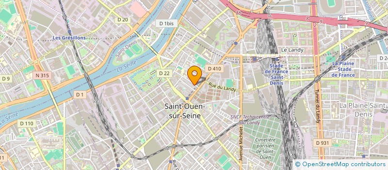 localisation de l'entreprise AMSY à SAINT-OUEN-SUR-SEINE