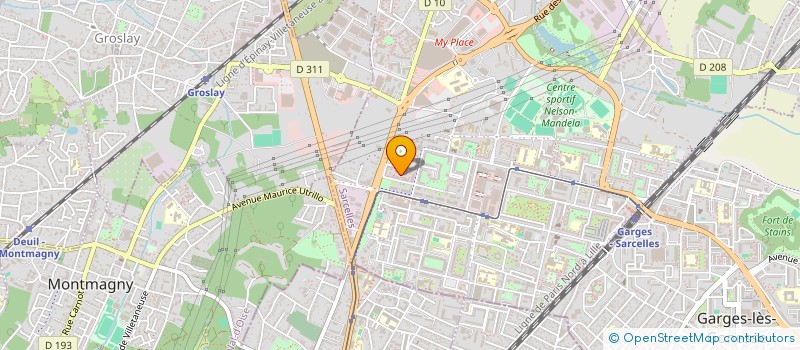 localisation de l'entreprise AMSY à SARCELLES