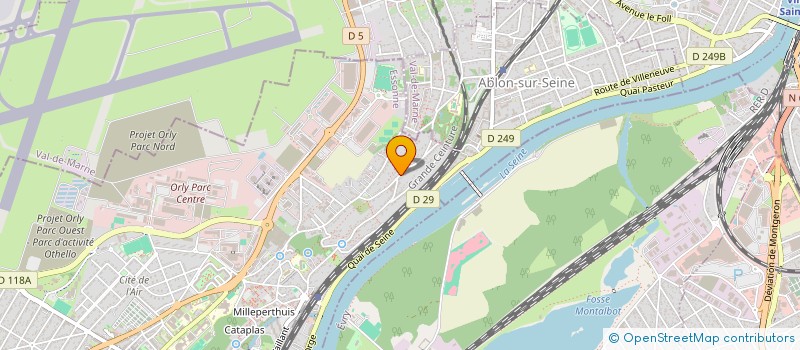 localisation de l'entreprise AMSYL à ATHIS MONS