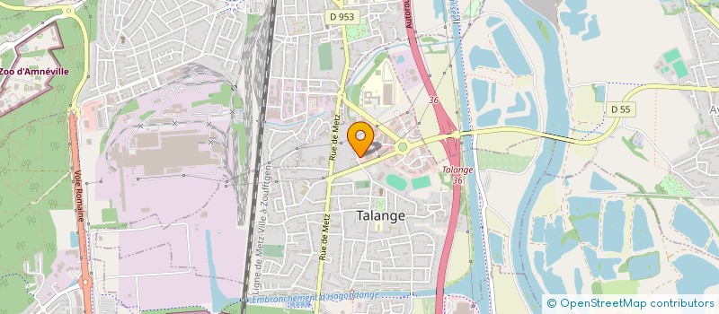 localisation de l'entreprise AMT à TALANGE