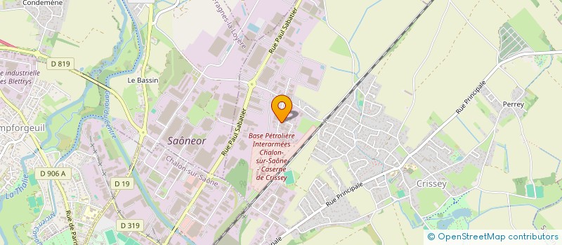 localisation de l'entreprise AMT  CRISSEY