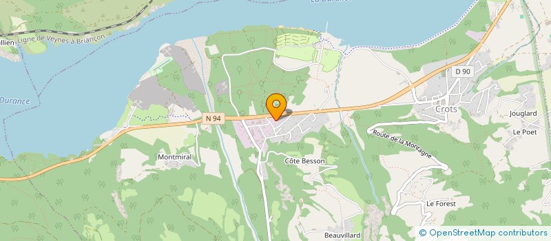 localisation de l'entreprise AMT  CROTS