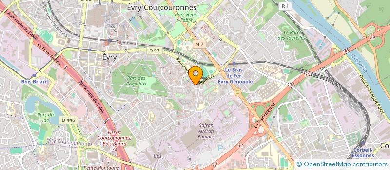 localisation de l'entreprise AMT AUTOCONTROLE à EVRY-COURCOURONNES