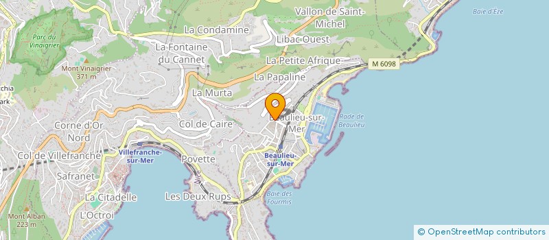 localisation de l'entreprise AMT HOLDING  BEAULIEU-SUR-MER