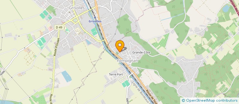 localisation de l'entreprise AMT TERRASSEMENT  POMPIGNAN