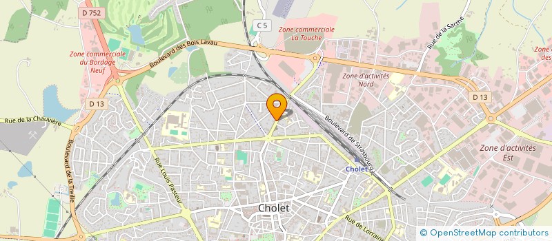 localisation de l'entreprise AMT TRADE à CHOLET