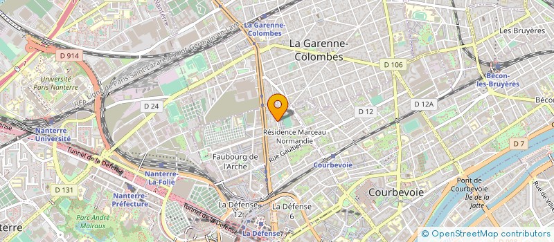 localisation de l'entreprise AMT TRANSFERT à COURBEVOIE