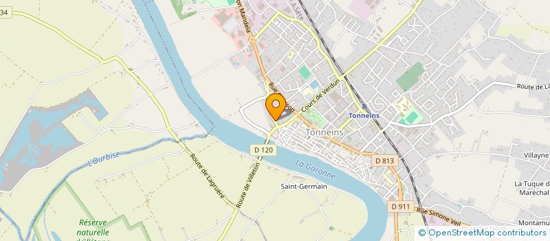 localisation de l'entreprise AMT47  TONNEINS