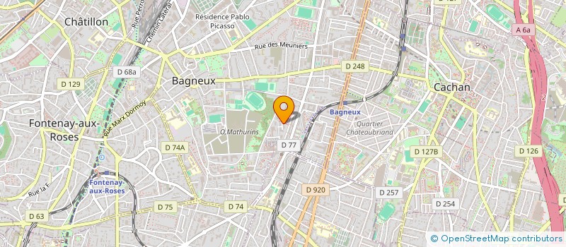 localisation de l'entreprise AMTB 6 à BAGNEUX