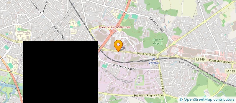 localisation de l'entreprise AMTC BATIMENT à VERTOU