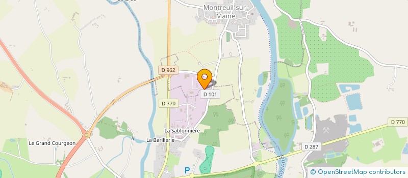 localisation de l'entreprise AMTD AGENCEURS MENUISIERS  MONTREUIL-SUR-MAINE