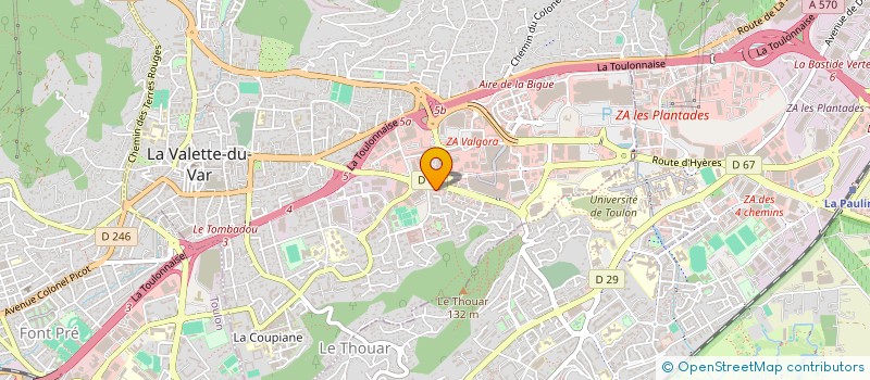 localisation de l'entreprise AMTEC EDITION COMMUNICATION  LA VALETTE-DU-VAR