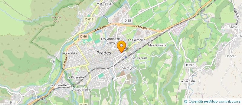 localisation de l'entreprise AMTI CONSTRUCTIONS ET FILS à PRADES