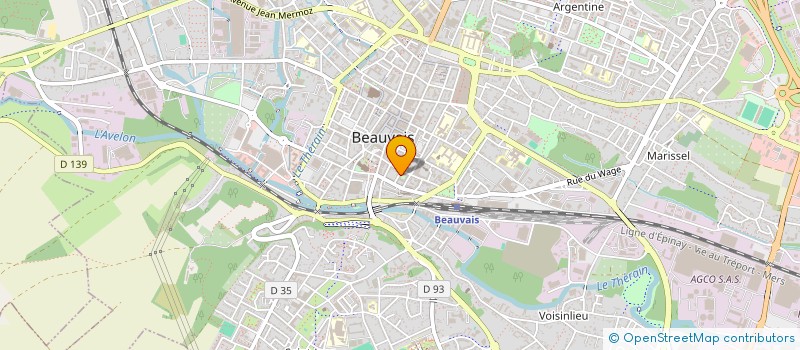 localisation de l'entreprise AMTILLE  BEAUVAIS